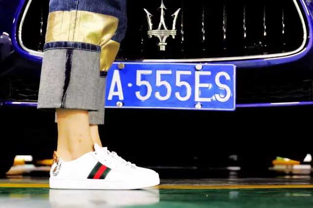 古琦印花小白鞋,古琦小白鞋同款