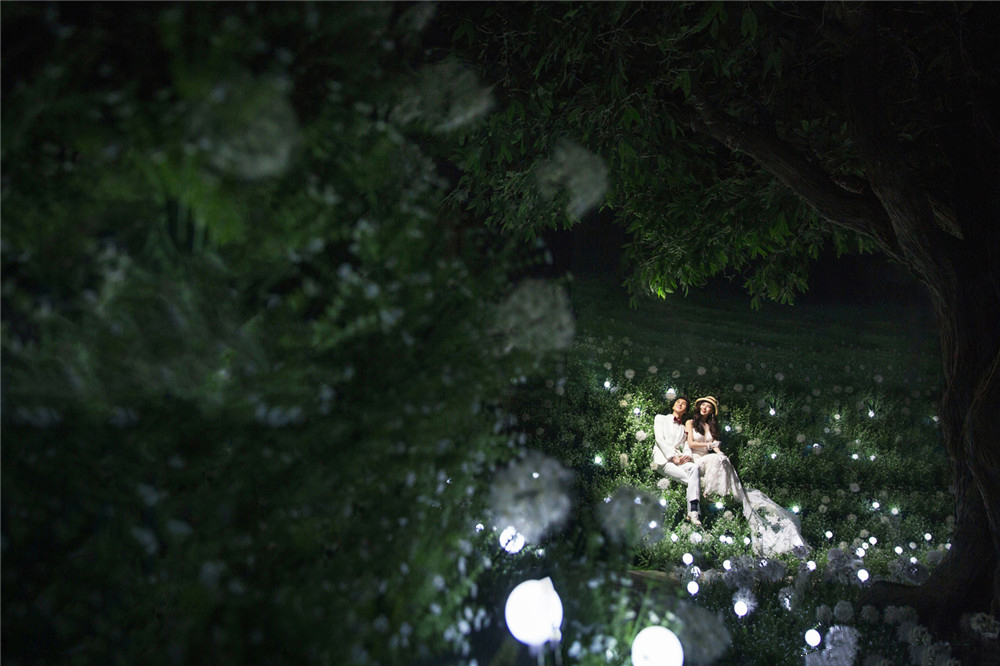 1毛钱拍照特效,外滩婚纱照夜景特效