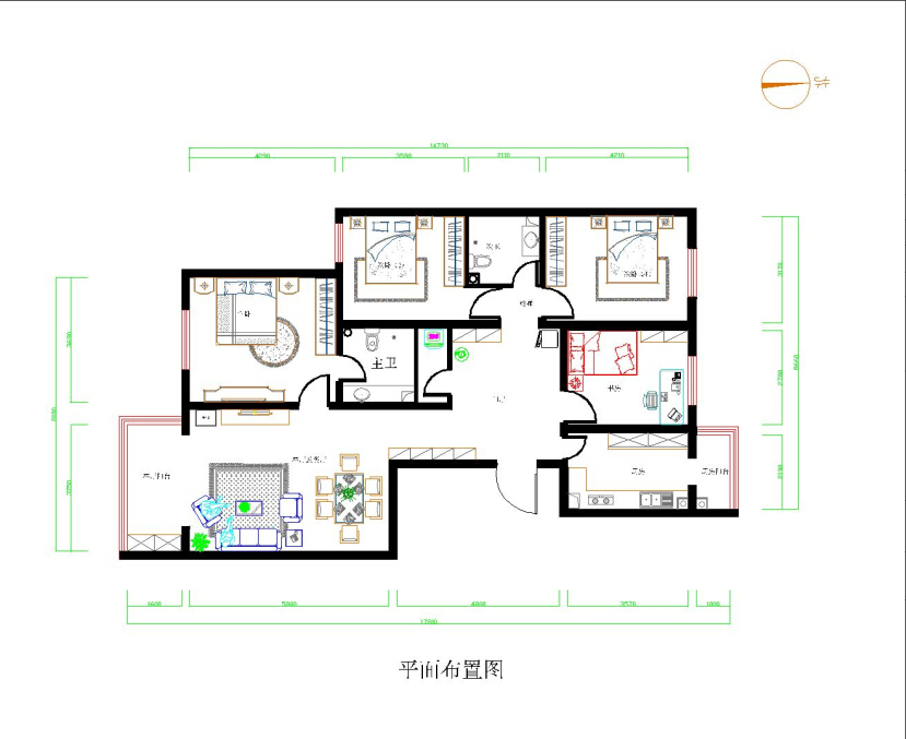 100平简约风装修经典案例,108轻奢简约风装修全屋效果图