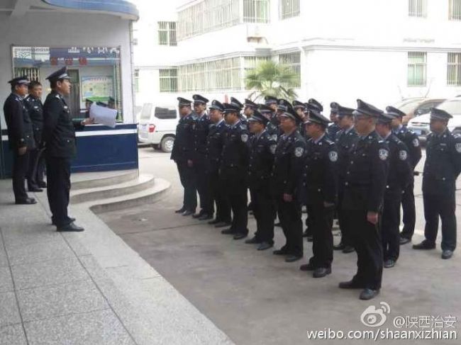 3月21日政法微博中的渭南公安干警