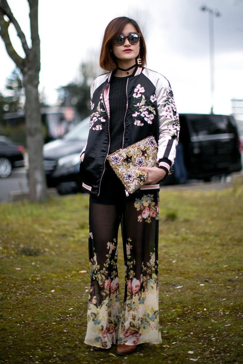 重磅刺绣夹克,朋克风刺绣夹克