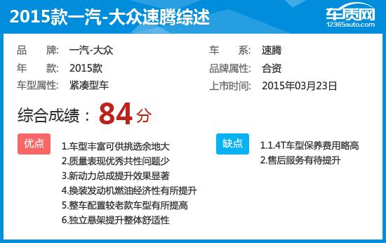 2015款速腾和2014款速腾区别,2015版大众速腾测评