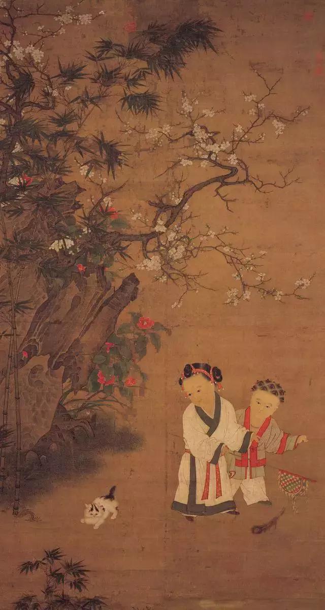 唐伯虎画猫名家作品,中国古代名家画的猫