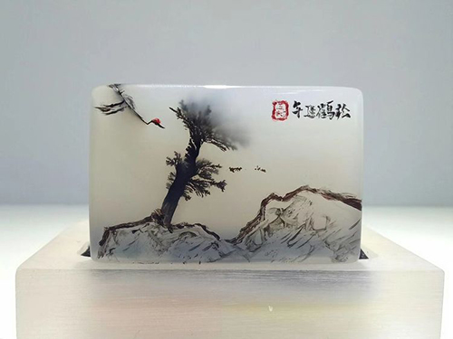 石头上的书法创作,石头上雕刻艺术品