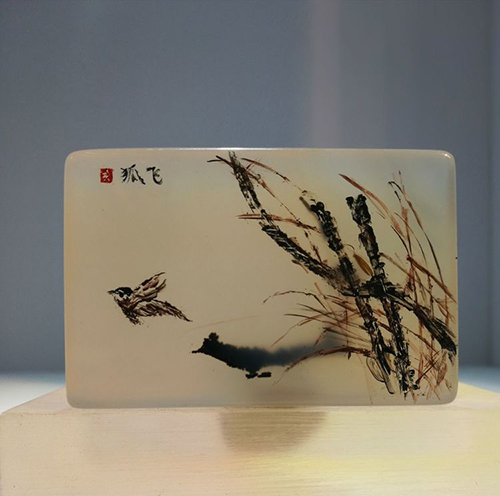 石头上的书法创作,石头上雕刻艺术品