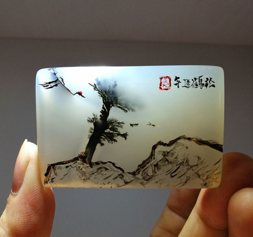 石头上的书法创作,石头上雕刻艺术品