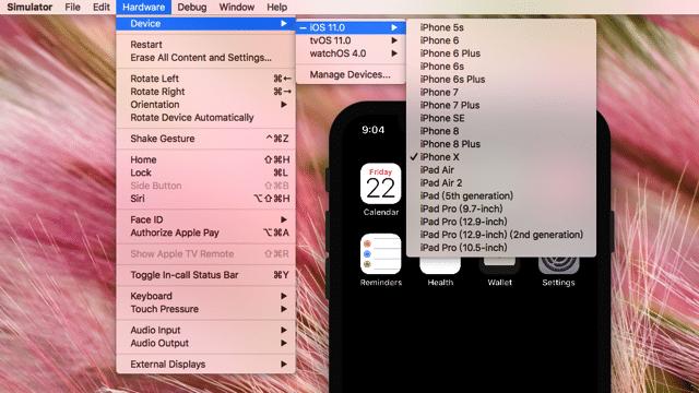 Mac站长必学！使用Xcode模拟器测试网站在iPhoneX显示效果教学