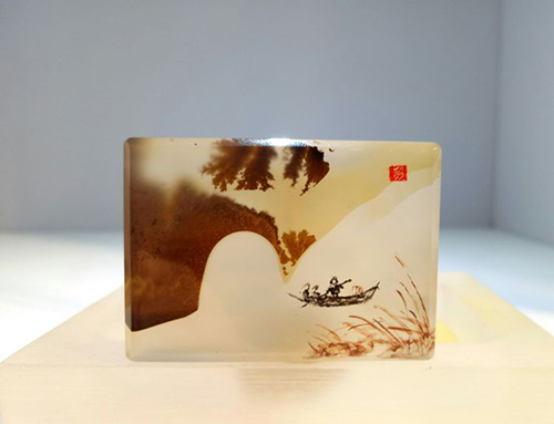 石头上的书法创作,石头上雕刻艺术品