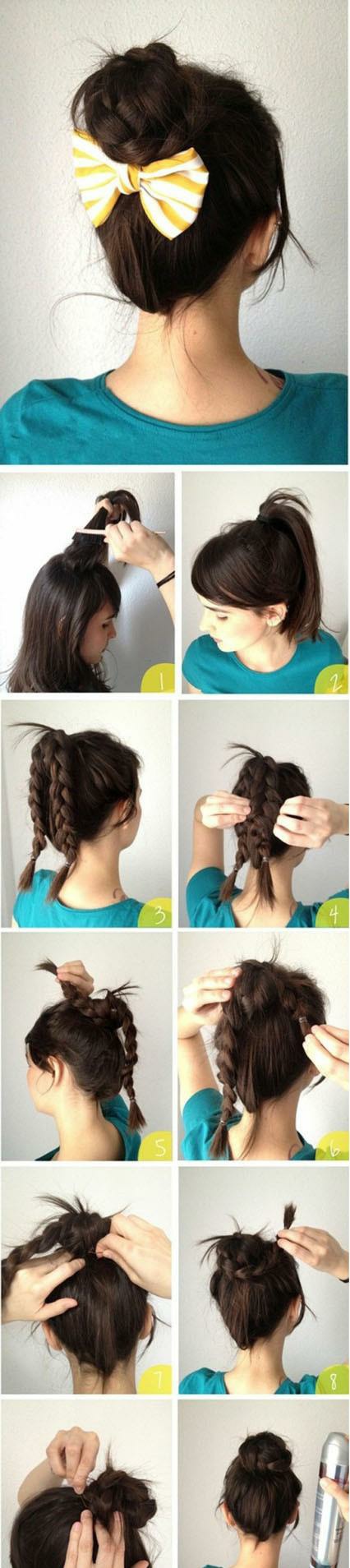 怎么盘头发好看简单的方式,怎么用一根头绳盘头发简单好看