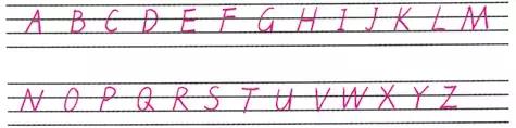 26个字母书写规范详解,英语衡水体26字母规范写法