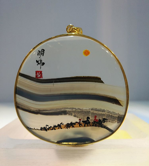 石头上的书法创作,石头上雕刻艺术品