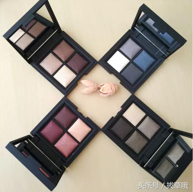 kiko01四色眼影盘,粉质细腻不输大牌的平价眼影