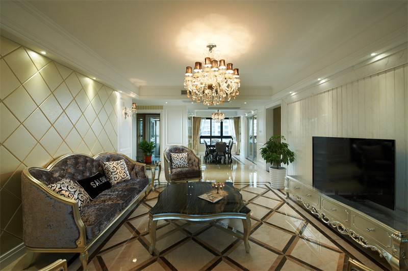 邻居超羡慕餐厅设计，无锡华仁凤凰城165平，简欧三居室硬装14万