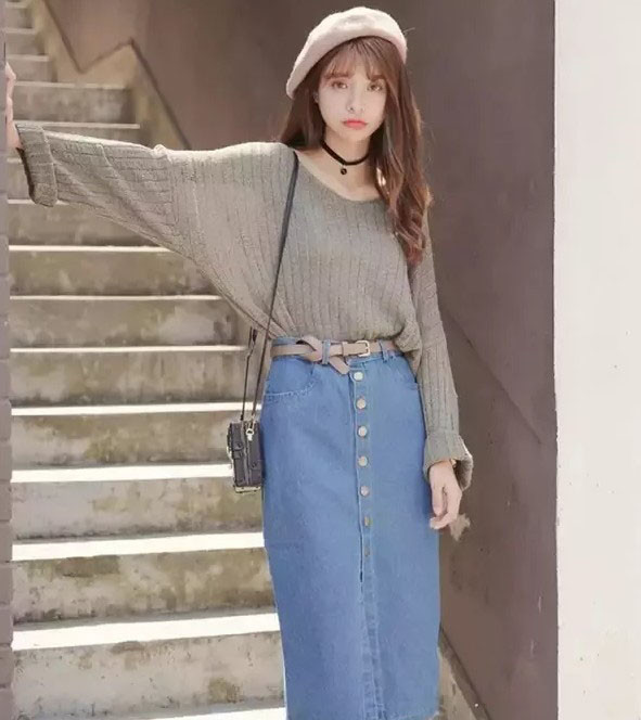 紧身牛仔穿出优雅气质,牛仔系类穿出大牌感觉