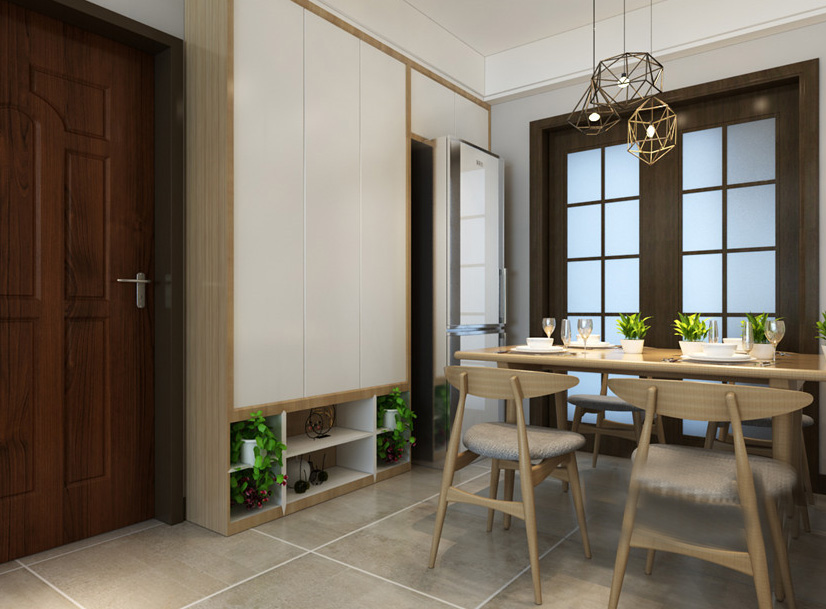 被优雅小资文化墙吸引，济南奥林逸城160平，简约三居室预算17万