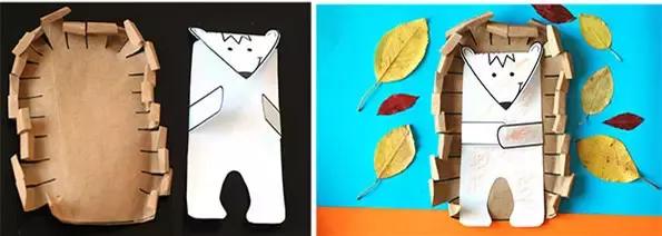 幼儿园圆形卡纸创意手工,幼儿园半立体手工作品圆形卡纸