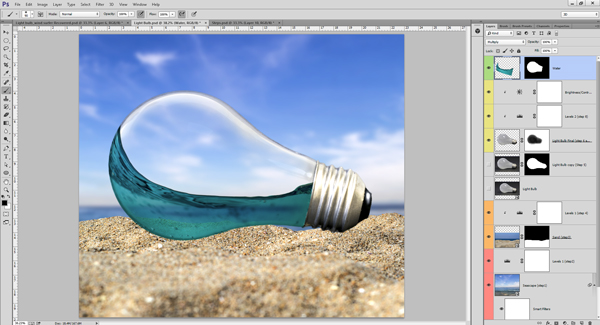 ps灯泡教程视频,ps平面灯泡教程