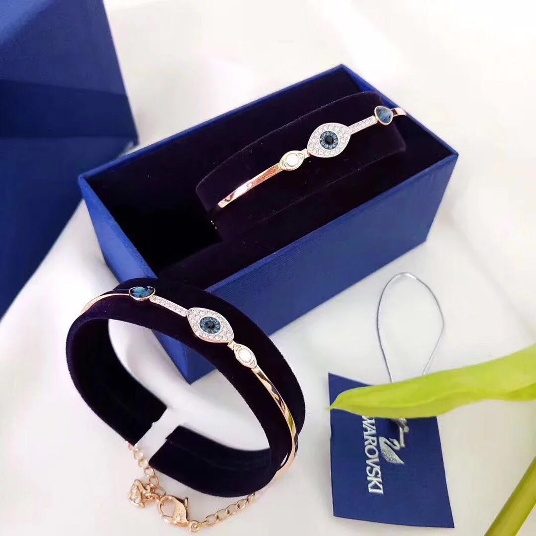 施华洛世奇swarovski恶魔之眼项链,swarovski施华洛世奇手镯