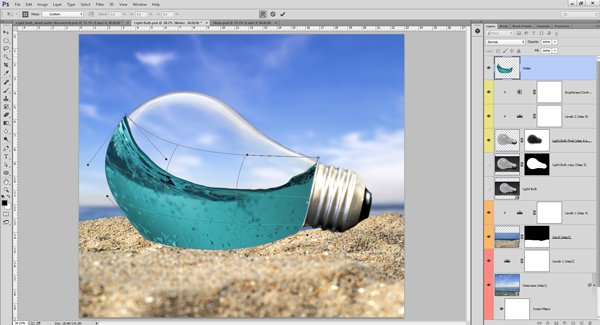 ps灯泡教程视频,ps平面灯泡教程