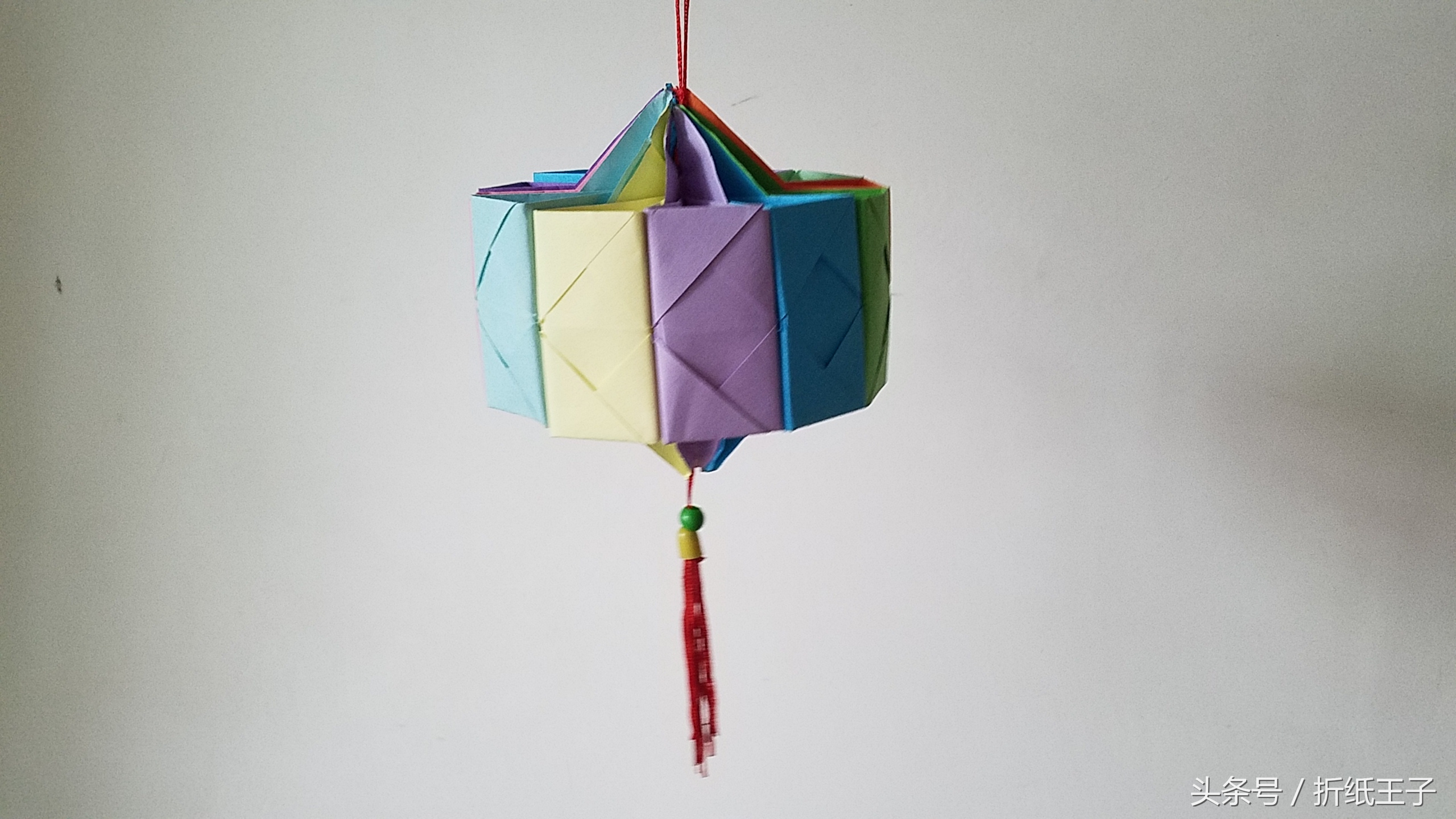 幼儿园折纸大红灯笼教案,国庆折纸灯笼手工作品