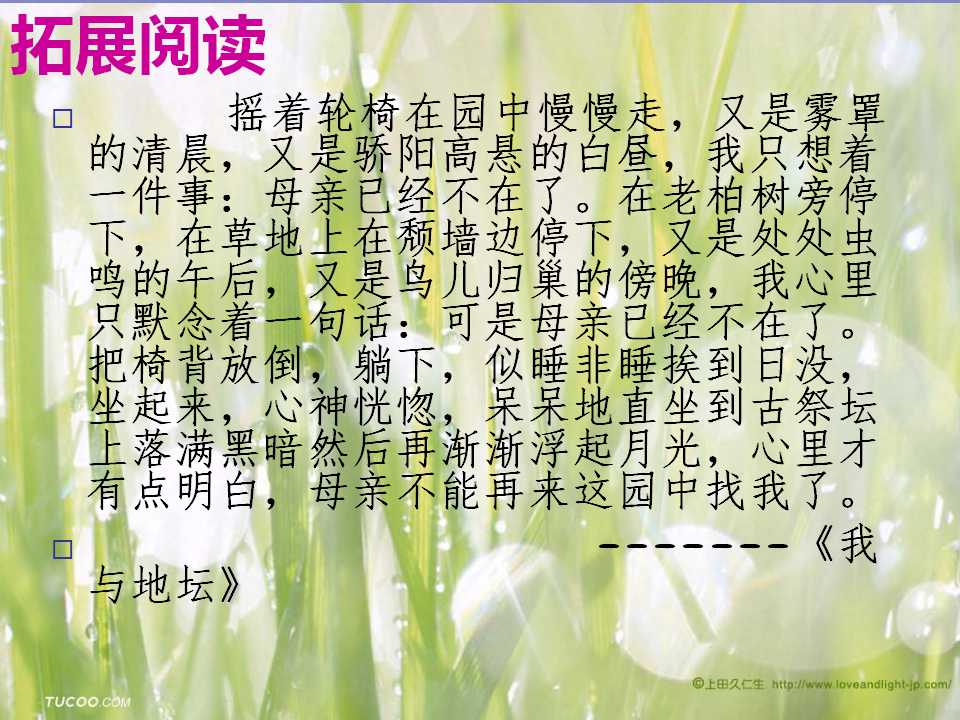 秋天的怀念课文讲解视频,秋天的怀念课文什么时候纳入教材