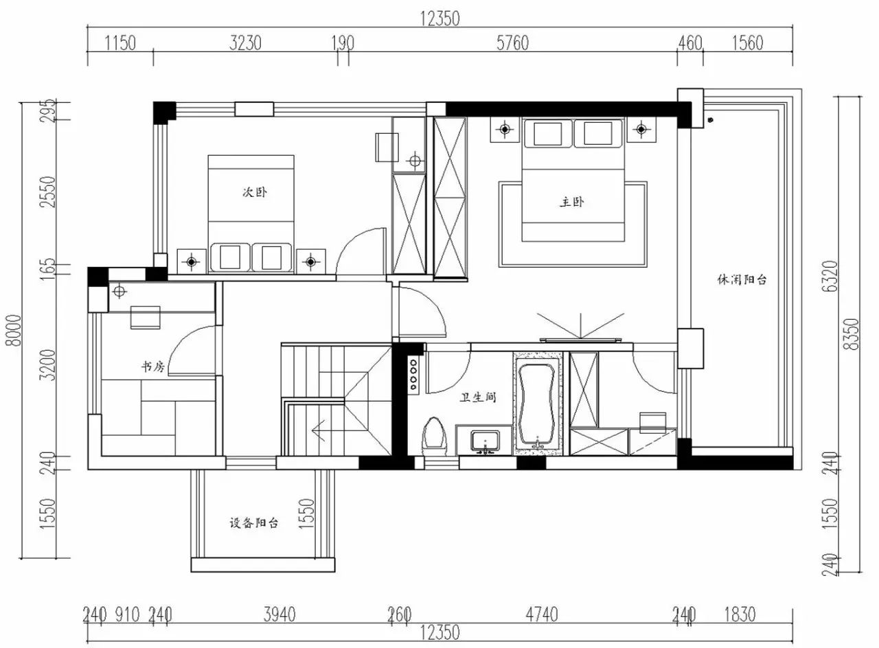 318平顶层复式装修,180平复式极简装修