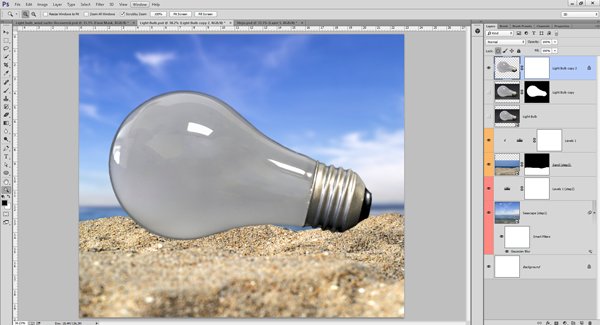 ps灯泡教程视频,ps平面灯泡教程