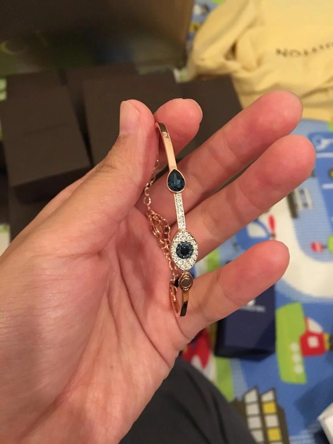 施华洛世奇swarovski恶魔之眼项链,swarovski施华洛世奇手镯