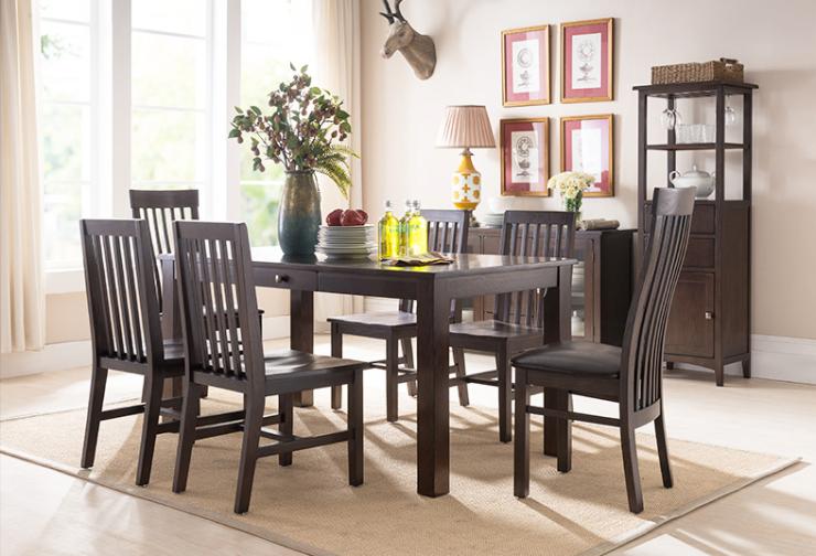 享受生活从客厅开始,纯原木美式家具