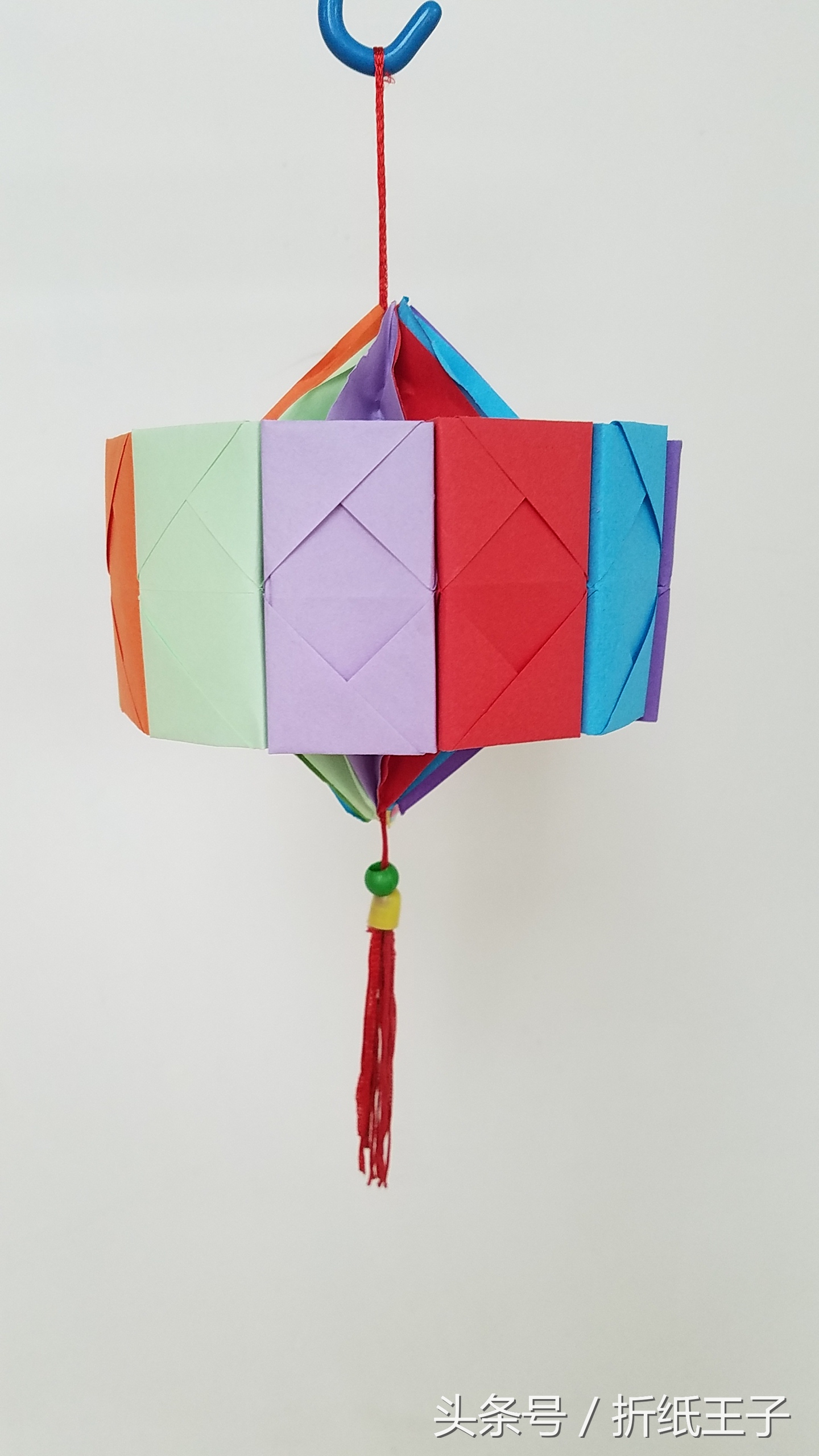 幼儿园折纸大红灯笼教案,国庆折纸灯笼手工作品