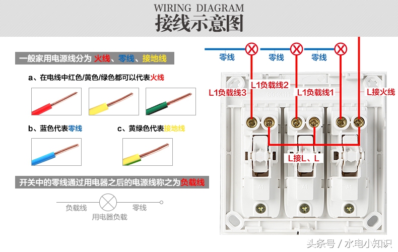 单控双控三控多控开关接线图,双控改单控三控开关的接线方法