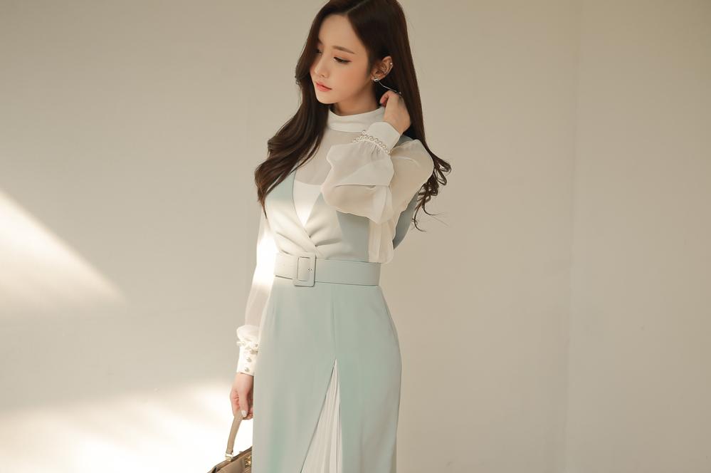 孙允珠裸色半袖裙,孙允珠黄色吊肩裙