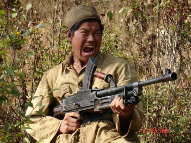 重型马克沁重机枪,一战缴获mg08马克沁重机枪老照片