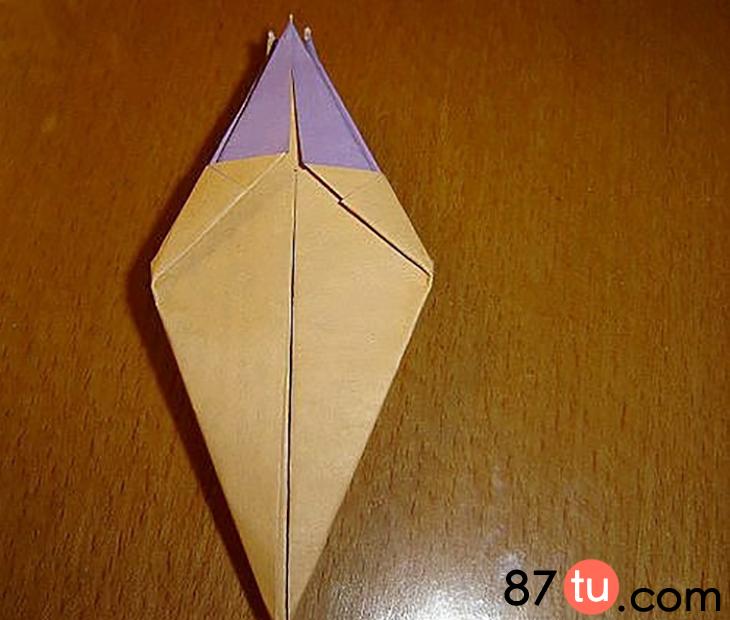 花折纸教程铃兰,铃兰折纸花花教程