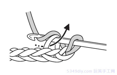 钩针平针锁针织法,钩针短针加针教程