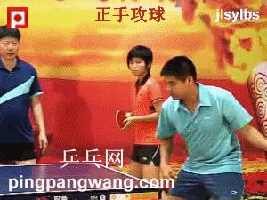 乒乓球横板正手攻球教学,乒乓球横板正手攻球基本功