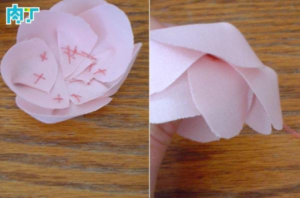 布艺绢花怎么做发簪,仿真花绢布手工制作教程视频
