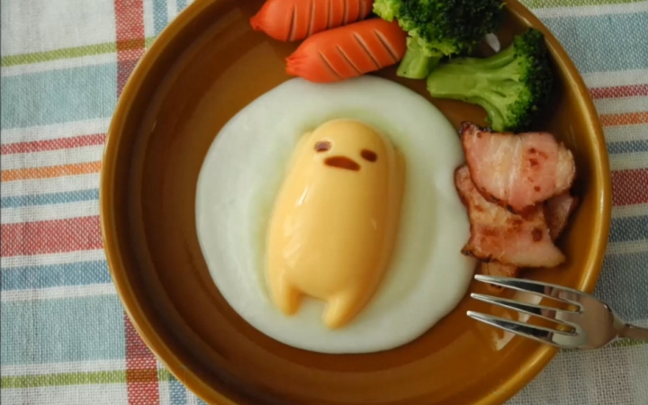 日本推出了一款丧心病狂的懒蛋蛋奶黄包，画风突变无法直视！