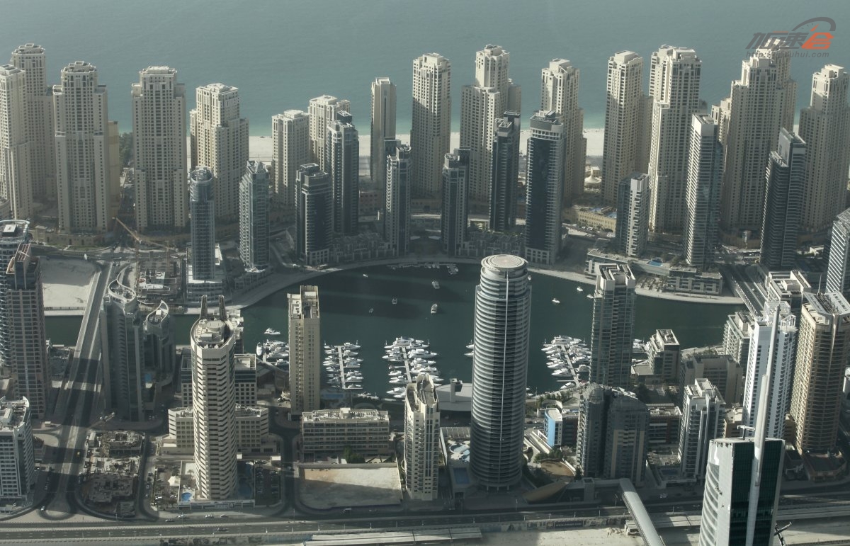 迪拜空中城市全景图,最壮观的迪拜图片