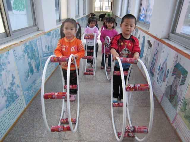 40种自制幼儿体育器械废物利用,幼儿园自制户外体育器械保龄球