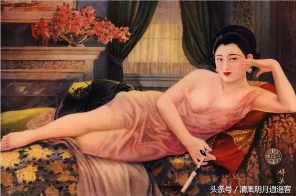 民国香烟广告美女图片,民国时期的烟广告美女