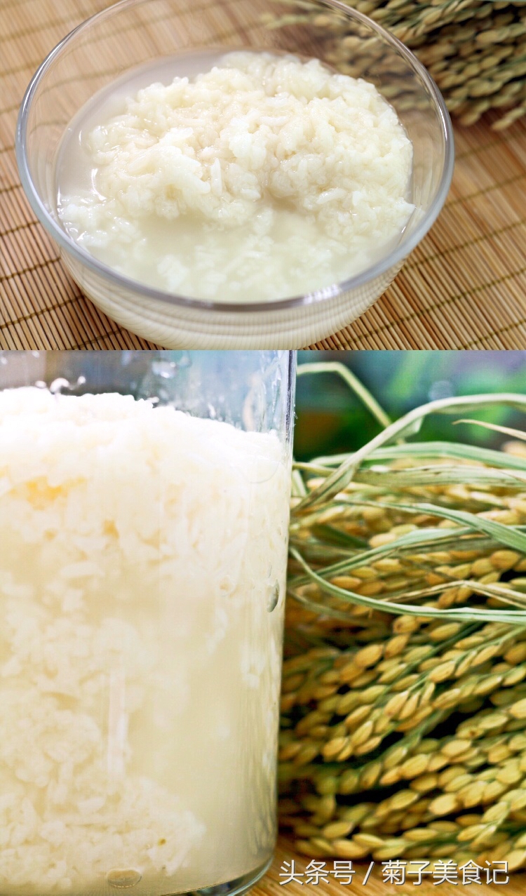 冰粉酒酿醪糟用糯米还是大米,甜米酒醪糟做法