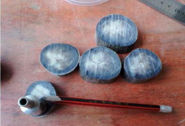 养牛的亲戚送了些牛角，这回非要做串牛角手串玩玩！