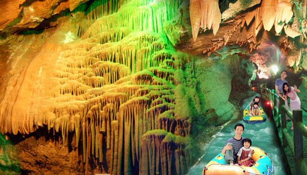 五彩的溶洞,沂水天然地下溶洞画廊