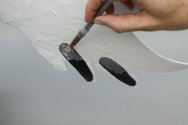 猫头鹰钟表手工制作,猫头鹰树叶手工贴画