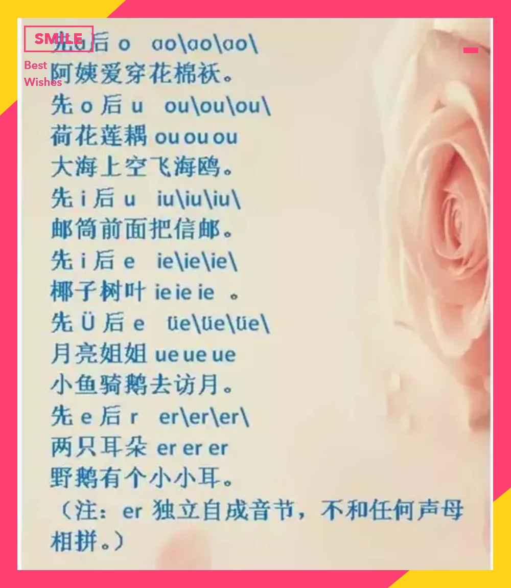 小学拼音口诀顺口溜完整版,幼儿24个韵母拼音儿歌顺口溜