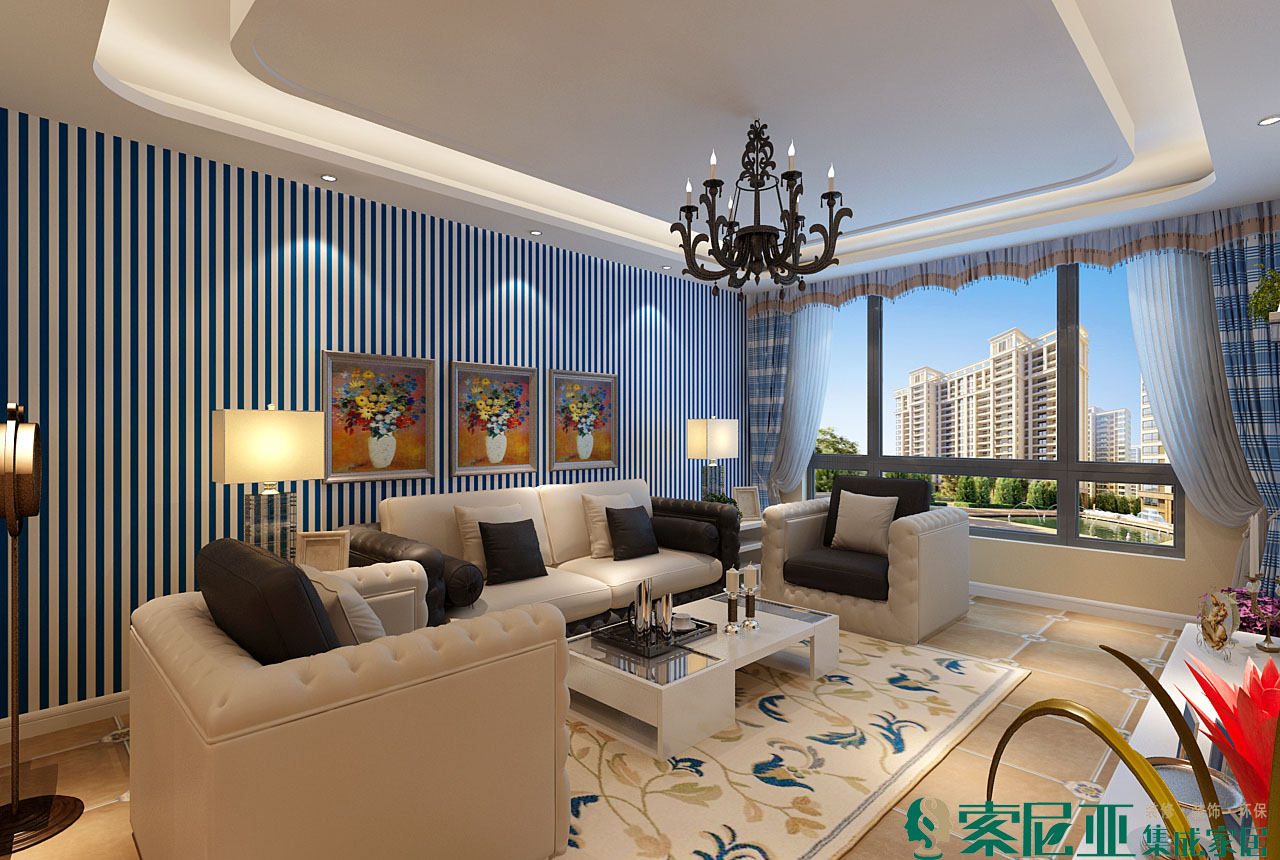 地中海风格，25-35左右的人会喜欢的，长春索尼亚装饰伟峰东樾