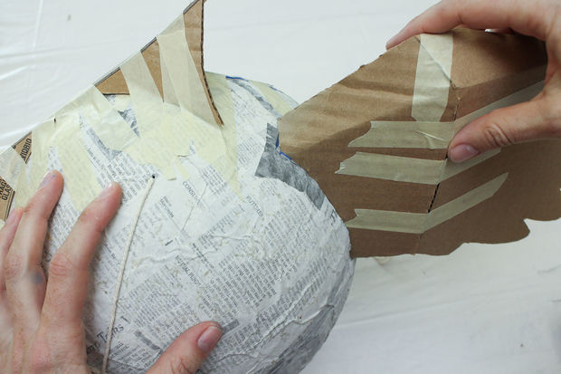 猫头鹰钟表手工制作,猫头鹰树叶手工贴画