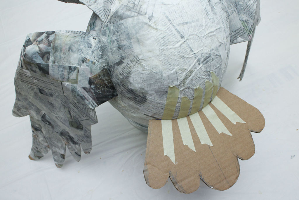 猫头鹰钟表手工制作,猫头鹰树叶手工贴画