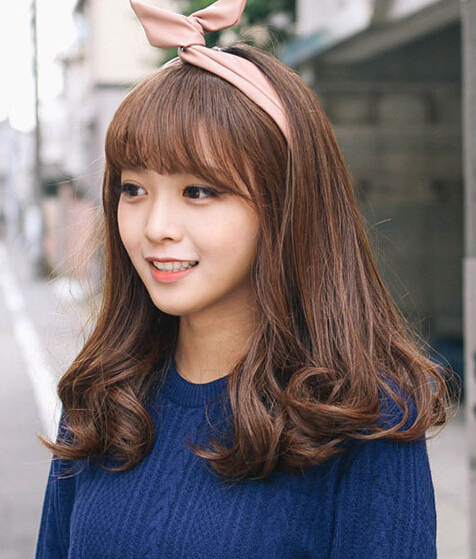 时尚减龄梨花头发型图片,梨花头发型长款